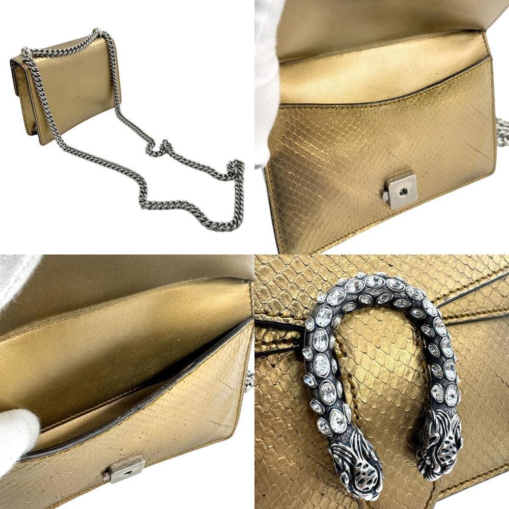 Gucci Dionysus Python Shoulder Bag Gold - image 4